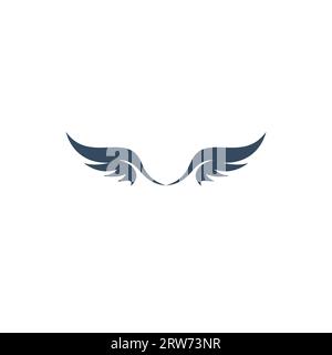 Wings Logo Vector. Wing Letter M Stock Vector