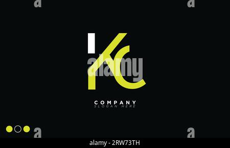 KC Alphabet letters Initials Monogram logo Stock Vector