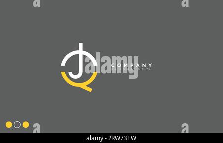 JQ Alphabet letters Initials Monogram logo Stock Vector