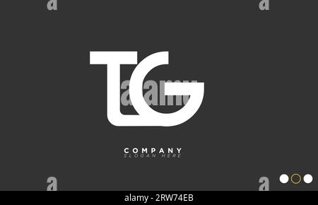 TG Alphabet letters Initials Monogram logo Stock Vector