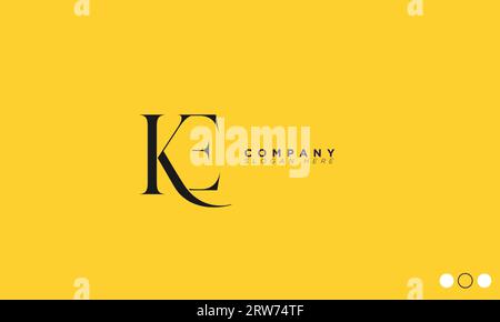 KE Alphabet letters Initials Monogram logo Stock Vector