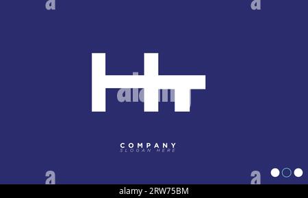 HT Alphabet letters Initials Monogram logo Stock Vector