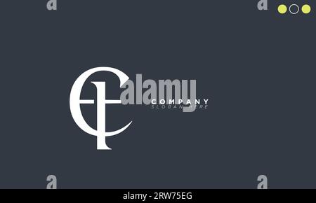 CT Alphabet letters Initials Monogram logo Stock Vector