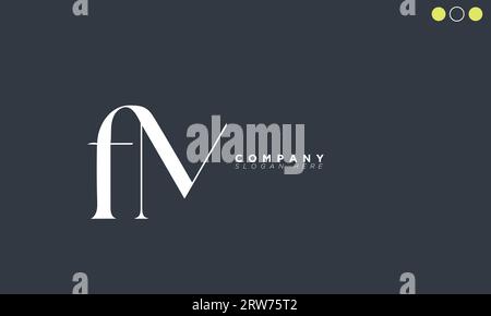 FM Alphabet letters Initials Monogram logo Stock Vector