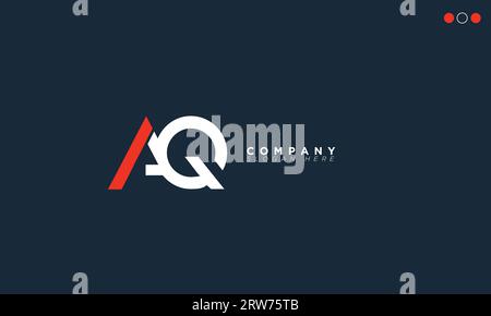 AQ Alphabet letters Initials Monogram logo Stock Vector