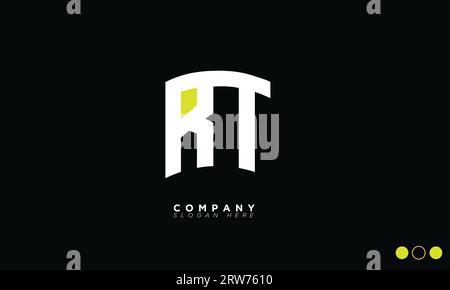 RT Alphabet letters Initials Monogram logo Stock Vector