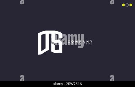 DS Alphabet letters Initials Monogram logo Stock Vector