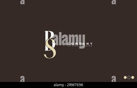 BS Alphabet letters Initials Monogram logo Stock Vector