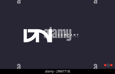 DN Alphabet letters Initials Monogram logo Stock Vector