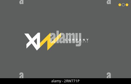 XW Alphabet letters Initials Monogram logo Stock Vector