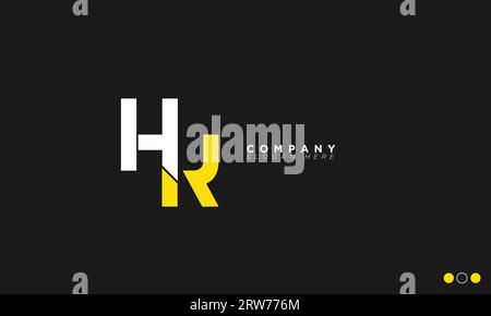 HR Alphabet letters Initials Monogram logo Stock Vector