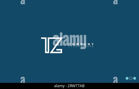 TZ Alphabet letters Initials Monogram logo Stock Vector