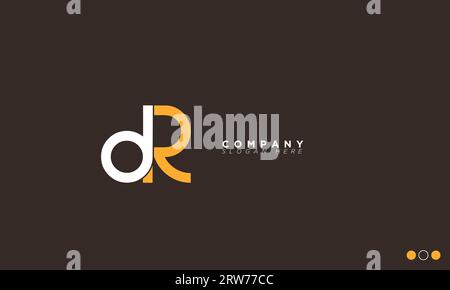 DR Alphabet letters Initials Monogram logo Stock Vector