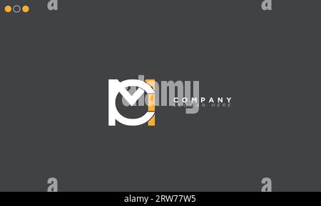 CM Alphabet letters Initials Monogram logo Stock Vector