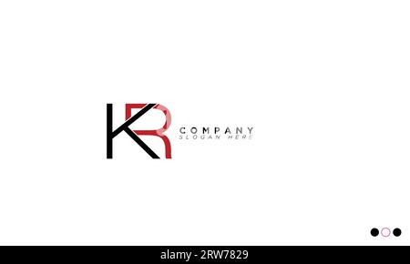 KR Alphabet letters Initials Monogram logo Stock Vector