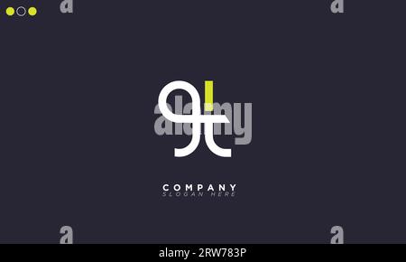 GT Alphabet letters Initials Monogram logo Stock Vector