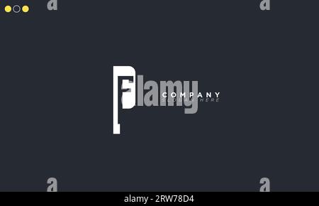 PF Alphabet letters Initials Monogram logo Stock Vector