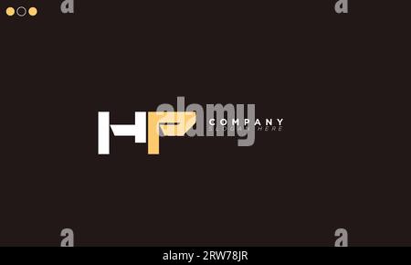 HP Alphabet letters Initials Monogram logo Stock Vector