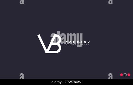 VB Alphabet letters Initials Monogram logo Stock Vector