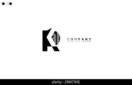 RK Alphabet letters Initials Monogram logo Stock Vector