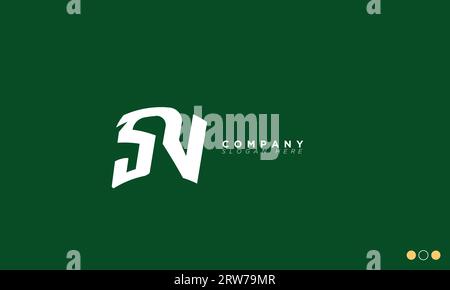 SV Alphabet letters Initials Monogram logo Stock Vector