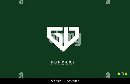 GD Alphabet letters Initials Monogram logo Stock Vector