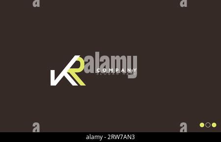 KR Alphabet letters Initials Monogram logo Stock Vector