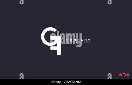 GF Alphabet letters Initials Monogram logo Stock Vector