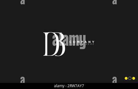 DB Alphabet letters Initials Monogram logo Stock Vector