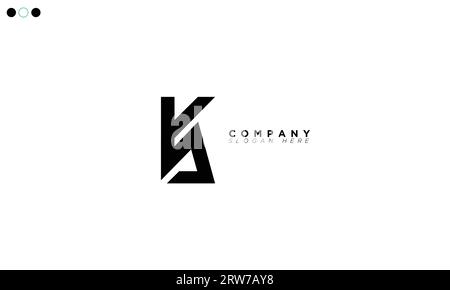 KA Alphabet letters Initials Monogram logo Stock Vector