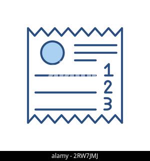 Sales Receipt related vector icon. Isolated on white background. Vector illustration Stock Vector