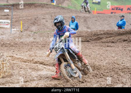 Maggiora, Italy. 17th Sep, 2023. 959 Renaux Maxime Yamaha FRA FFM Monster Energy Yamaha Factory MXGP during the MXGP Race of Italy 2023 FIM Motocross World Championship Maggiora Sunday, 17 September 2023, at Maggiora Park, Italy. (Photo by Fabio Averna/Sipa USA) Credit: Sipa USA/Alamy Live News Stock Photo