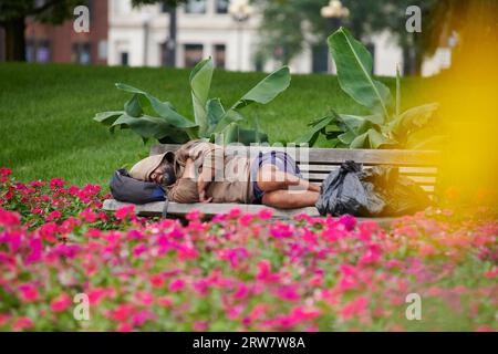 Homeless in the Hearland Stock Photo