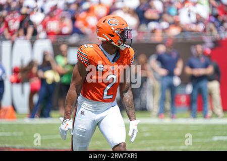 Tampa Bay, Florida, USA, September 17, 2023, Chicago Bears Wide Receiver DJ Moore #2 at Raymond James Stadium. (Photo Credit: Marty Jean-Louis/Alamy Live News Stock Photo