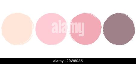 Brush Circle Logo Template Vector Stock Vector