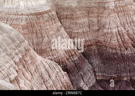 Close-up look of Blue Mesa, Petrified Forest National Park, Arizona, USA Stock Photo