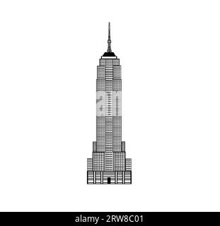 empire state building vector Stock Photo