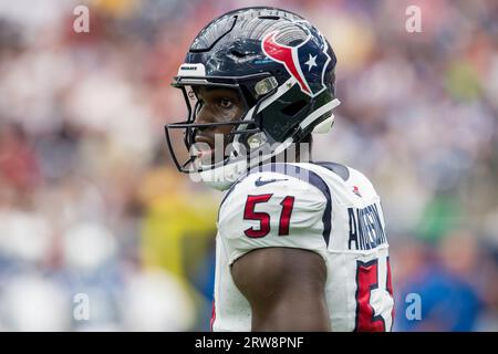 Houston, TX, USA. 17th Sep, 2023. Houston Texans wide receiver Nico Collins  (12) signals for a first down during a game between the Indianapolis Colts  and the Houston Texans in Houston, TX.