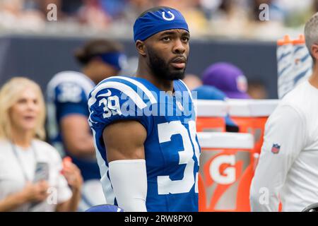 Houston, TX, USA. 17th Sep, 2023. Houston Texans wide receiver Nico Collins  (12) signals for a first down during a game between the Indianapolis Colts  and the Houston Texans in Houston, TX.