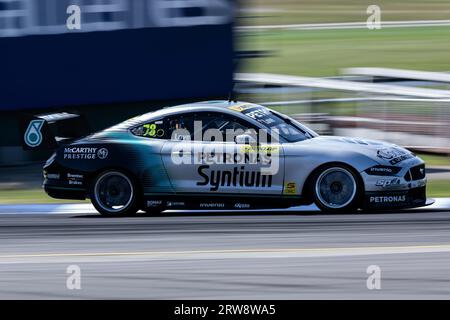 Melbourne, Australia, 17 September, 2023. Aaron Love (78) driving Ford Mustang for Petronas Motorsport - Super2 during Dunlop Series at the Penrite Oil Sandown 500 at the Sandown International Raceway on September 17, 2023 in Melbourne, Australia. Credit: Santanu Banik/Speed Media/Alamy Live News Stock Photo