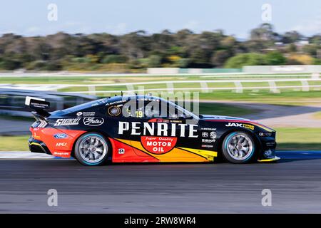 Melbourne, Australia, 17 September, 2023. Matthew Payne (19) driving Ford Mustang GT for Penrite and Grove Racing during Repco Supercars Championship at the Penrite Oil Sandown 500 at the Sandown International Raceway on September 17, 2023 in Melbourne, Australia. Credit: Santanu Banik/Speed Media/Alamy Live News Stock Photo