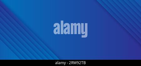 Diagonal gradient lines background. Blue abstract tech stripes wallpaper. Subtle geometric universal texture. Vector navy backdrop for flyer, poster, banner, cover, brochure, booklet, cover. Stock Vector