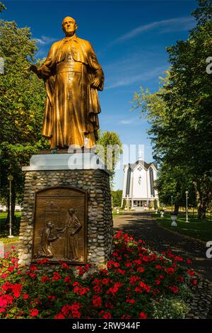 Our Lady of the Assumption Monument   Rogersville, New Brunswick, CA Stock Photo