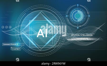 Vector infographics about futuristic technological transformation. Stock Vector