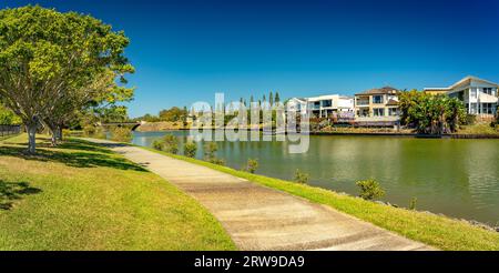 Gold Coast, QLD, Australia - Varsity Lakes estate surrounds Stock Photo