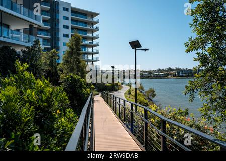 Gold Coast, QLD, Australia - Varsity Lakes estate surrounds Stock Photo