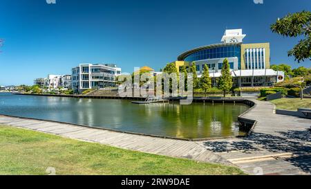 Gold Coast, QLD, Australia - Business and shopping area in Varsity Lakes estate Stock Photo