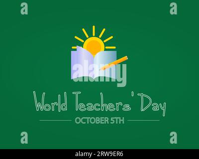 World Teachers Day Recognizes the Dedication, Innovation, and Transformative Influence of Teachers Worldwide. Vector Illustration Template. Stock Vector