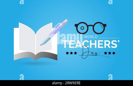 World Teachers Day Recognizes the Dedication, Innovation, and Transformative Influence of Teachers Worldwide. Vector Illustration Template. Stock Vector