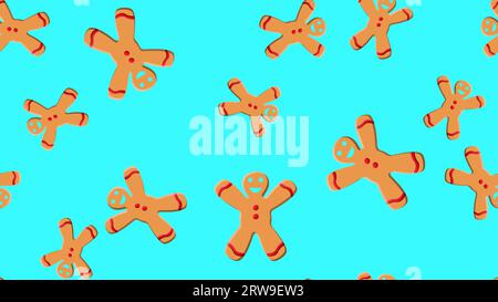 Print Christmas cookies and candy canes on  background. Seamless pattern for Christmas holiday, Wallpaper, postcards, fabrics, textiles, wrapping pape Stock Vector